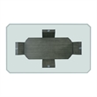 Pemberly Row Transitional Rectangular Dining Table in Gray Finish