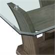 Pemberly Row Transitional Rectangular Dining Table in Gray Finish