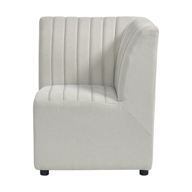 Pemberley Row Linen Beige Chair Rectangular Fully Upholstered 28