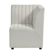 Pemberley Row Linen Beige Chair Rectangular Fully Upholstered 28
