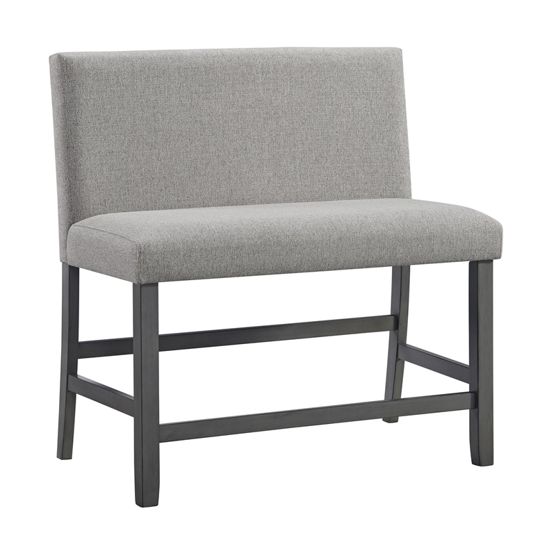 Pemberly Row Transitional 8PC Counter Height Dining Set in Gray
