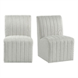 Pemberly Row Dining Side Chair in Beige Linen (2 Per Carton)