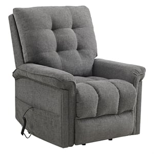 Pemberly Row Power Motion Lift Chair - 15337-2 Ribbit Charcoal