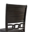 Pemberly Row Standard Height 5PC Dining Table Set w/ 4 Faux Leather Side Chairs