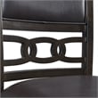 Pemberly Row Standard Height 5PC Dining Table Set w/ 4 Faux Leather Side Chairs