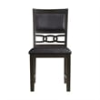 Pemberly Row Standard Height 5PC Dining Table Set w/ 4 Faux Leather Side Chairs