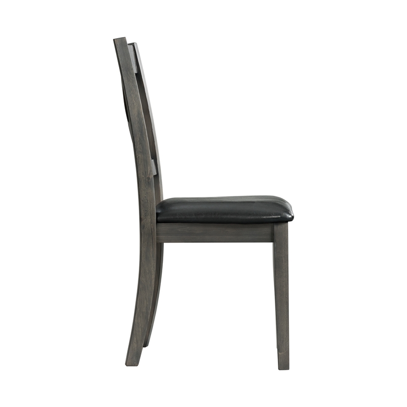 Pemberly Row Transitional 7PC Standard Height Dining Set in Gray