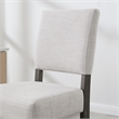 Pemberly Row Wood Upholstered Back Bar Stool Set in Gray Washed Blackbean