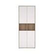 Pemberly Row Set of 2 Home Computer Office Desk & 6-Shelf Bookcase