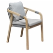 Pemberley Row Acacia Wood Gray Dining Chairs Rectangular 30