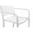 Pemberly Row Modern Aluminum Bar Stool in White Finish (Set of 6)