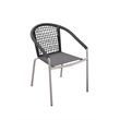 Pemberly Row 7-Piece Modern Aluminum Dining Set in Slate Gray
