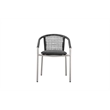 Pemberly Row 7-Piece Modern Aluminum Dining Set in Slate Gray