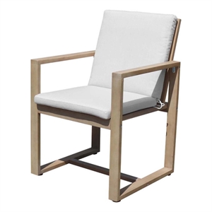 Pemberly Row 35&quot Modern Acacia Wood Dining Chair in Natural Finish