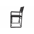 Pemberly Row 3-Piece Modern Aluminum Bistro Set in Black Finish