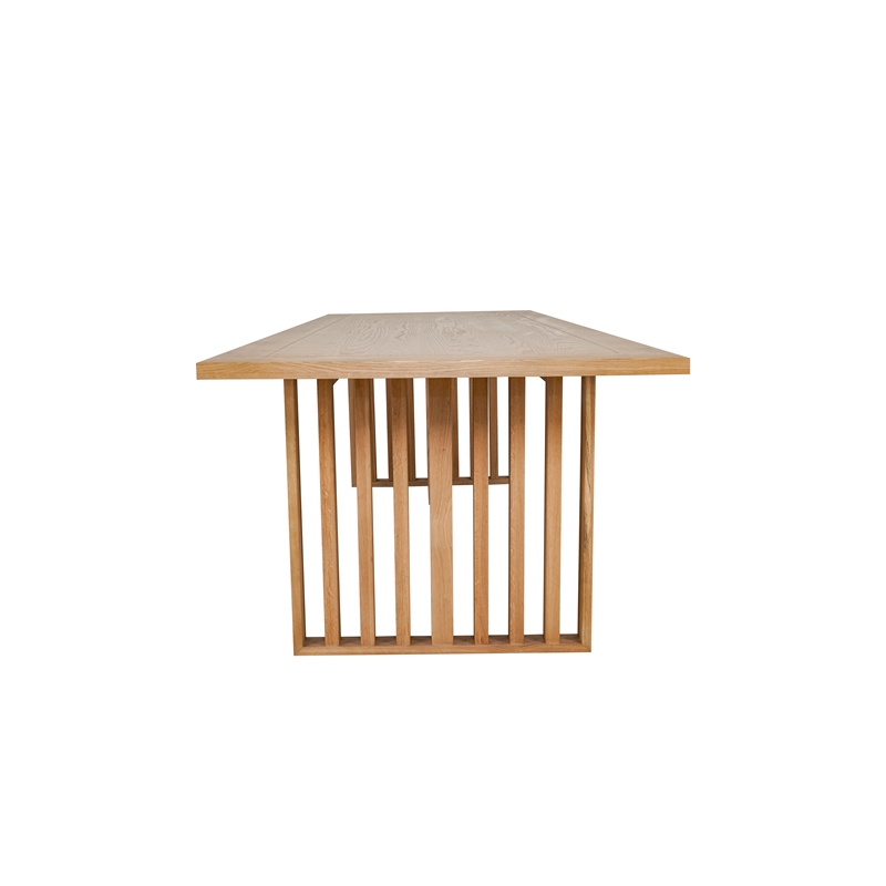 Pemberly Row Contemporary / Modern Dining Table in White Oak