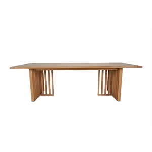 Pemberly Row Contemporary / Modern Dining Table in White Oak
