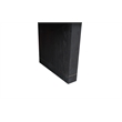 Pemberly Row Contemporary / Modern Dining Table in Black Wood