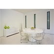 Pemberly Row Contemporary High Gloss Lacquer Wood Buffet in White