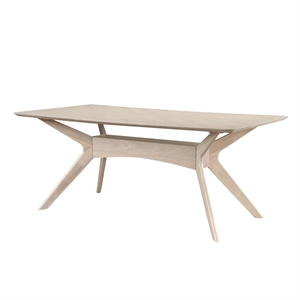 Pemberly Row Modern 71&quot Rectangular Dining Table in Light Oak