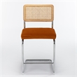 Pemberly Row Modern Counter Height Stools (Set of 2) in Brown