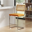 Pemberly Row Modern Counter Height Stools (Set of 2) in Brown