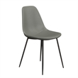 Pemberly Row Modern Vegan Leather Side Chairs (Set of 2) in Slate