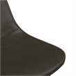 Pemberly Row Modern Vegan Leather Side Chairs (Set of 2) in Black