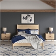 Pemberley Row Wood Light Oak Nightstand Rectangular Minimal Assembly