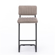 Pemberly Row Contemporary Bar Height Stool (Set of 2) in Gray
