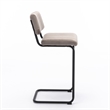 Pemberly Row Contemporary Bar Height Stool (Set of 2) in Gray