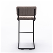 Pemberly Row Contemporary Bar Height Stool (Set of 2) in Gray