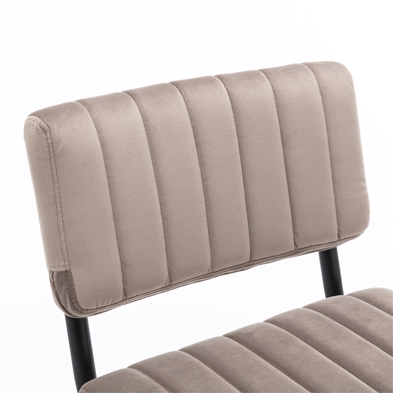 Pemberly Row Contemporary Bar Height Stool (Set of 2) in Gray