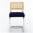 Pemberly Row Modern Counter Height Stools (Set of 2) in Sapphire