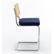 Pemberly Row Modern Counter Height Stools (Set of 2) in Sapphire