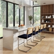 Pemberly Row Modern Counter Height Stools (Set of 2) in Sapphire