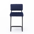 Pemberly Row Modern Counter Height Stools (Set of 2) in Sapphire