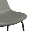 Pemberly Row Vegan Leather Bar Height Stools (Set of 2) in Slate