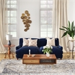Pemberly Row Modern / Contemporary Solid Wood Side Table in Gold