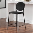 Pemberly Row Boucle Counter Height Stools (Set of 2) in Black