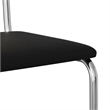 Pemberly Row Cane Back Fabric Side Chair (Set Of 2) in Black Linen