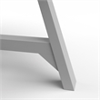 Pemberly Row Contemporary Vinyl Faux Marble Side Table in Gray