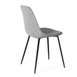 Pemberly Row Contemporary Boucle Side Chair (Set of 2) in Gray