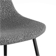 Pemberly Row Contemporary Boucle Side Chair (Set of 2) in Gray