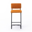 Pemberly Row Contemporary Bar Height Stool (Set of 2) in Brown