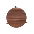 Pemberly Row Modern Counter Height Stools (Set of 2) in Walnut
