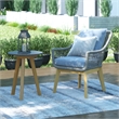 Pemberly Row Mid-Century Contemporary Dining Set in Gray Finish