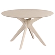 Pemberley Row Wood Light Oak Dining Table Round Minimal Assembly 47.25