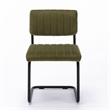 Pemberly Row Contemporary Velvet Side Chairs (Set of 2) in Olive
