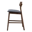 Pemberly Row Modern Counter Height Stools (Set of 2) in Walnut